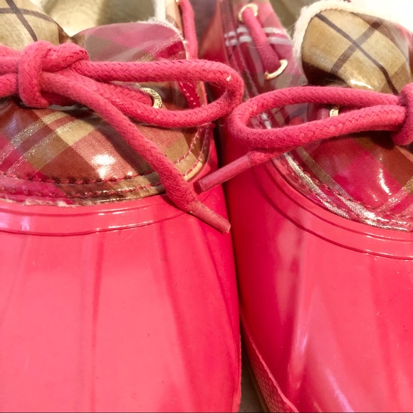 Sperry Hot Pink Waterproof Rubber Boot - Picture 6 of 9
